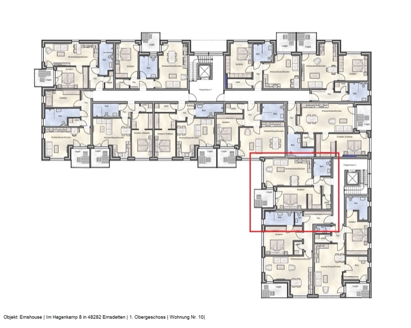 Wohnung W10 - Grundriss