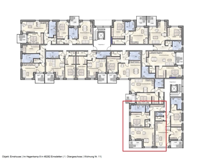 Wohnung W11 - Grundriss