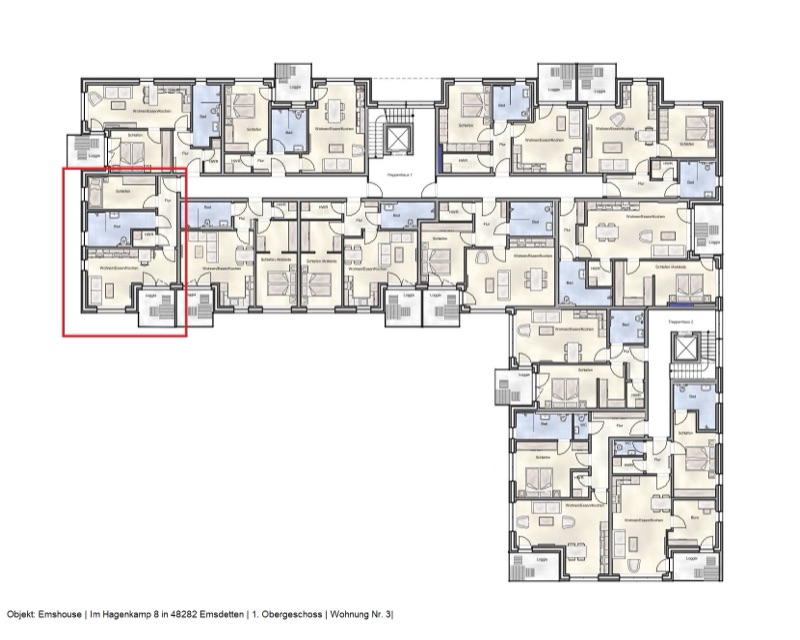 Wohnung W3 - Grundriss