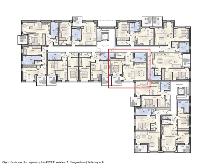 Wohnung W6 - Grundriss