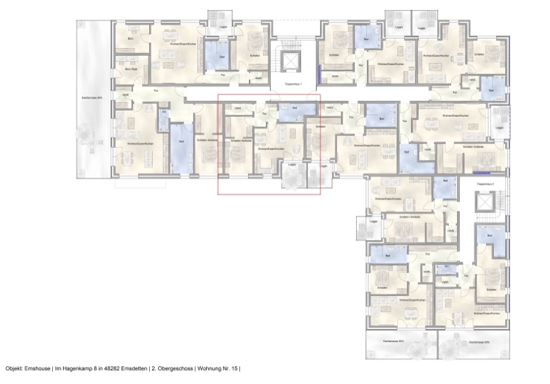Wohnung W15 - Grundriss