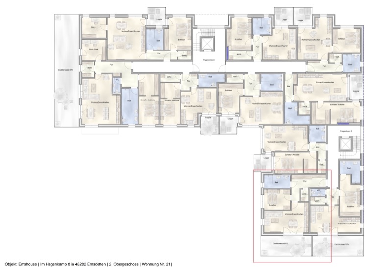 Wohnung W21 - Grundriss