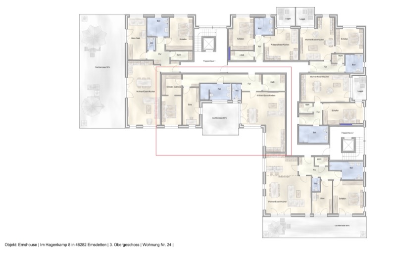 Wohnung W24 - Grundriss