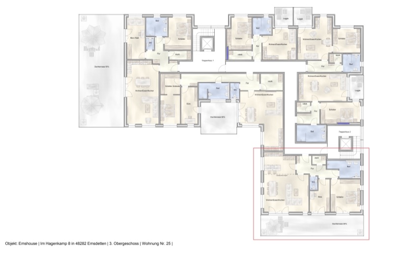 Wohnung W25 - Grundriss