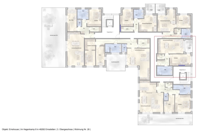 Wohnung W26 - Grundriss